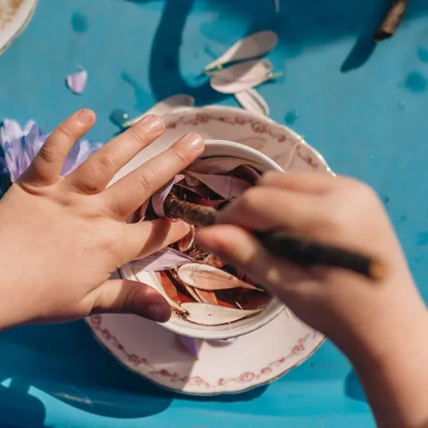 Children engaged in creative play at Humberston Pre-School