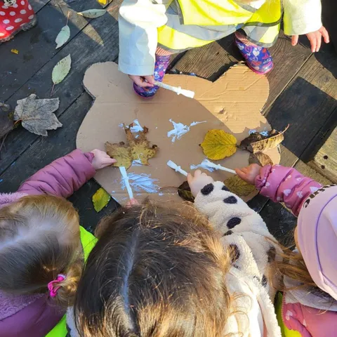 Group activities in the outdoor classroom
