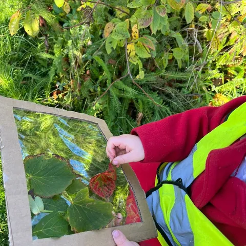 Creative activities using natural materials