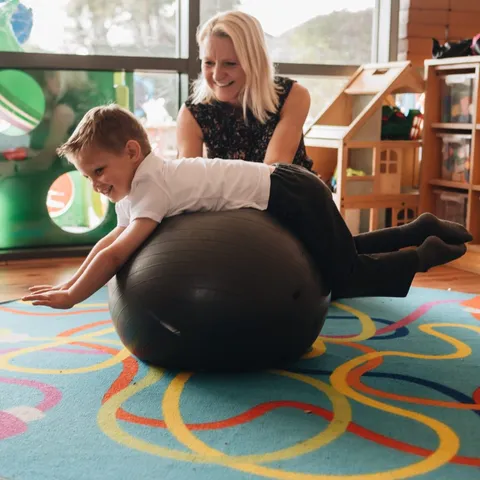 Children playing together in the role play area