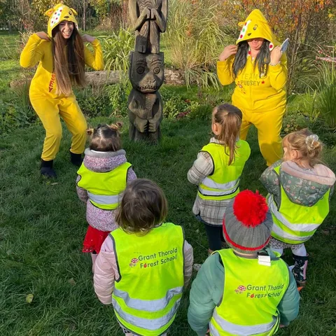 Children learning about plants and growing