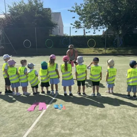 Children enjoying snack time together