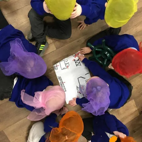 Children developing resilience through outdoor challenges