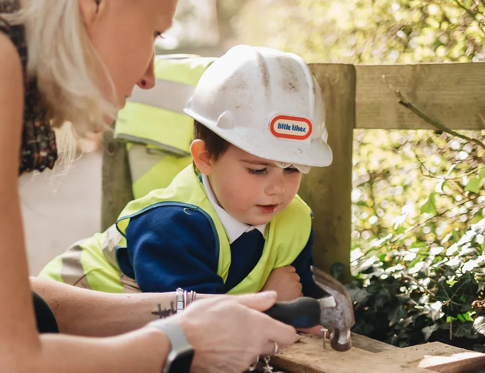 Child engaged in activities at Early Years Educare
