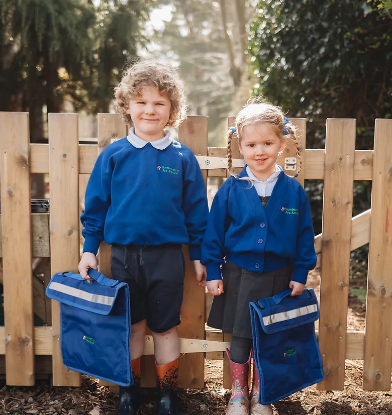 Children settling into their first day at pre-school